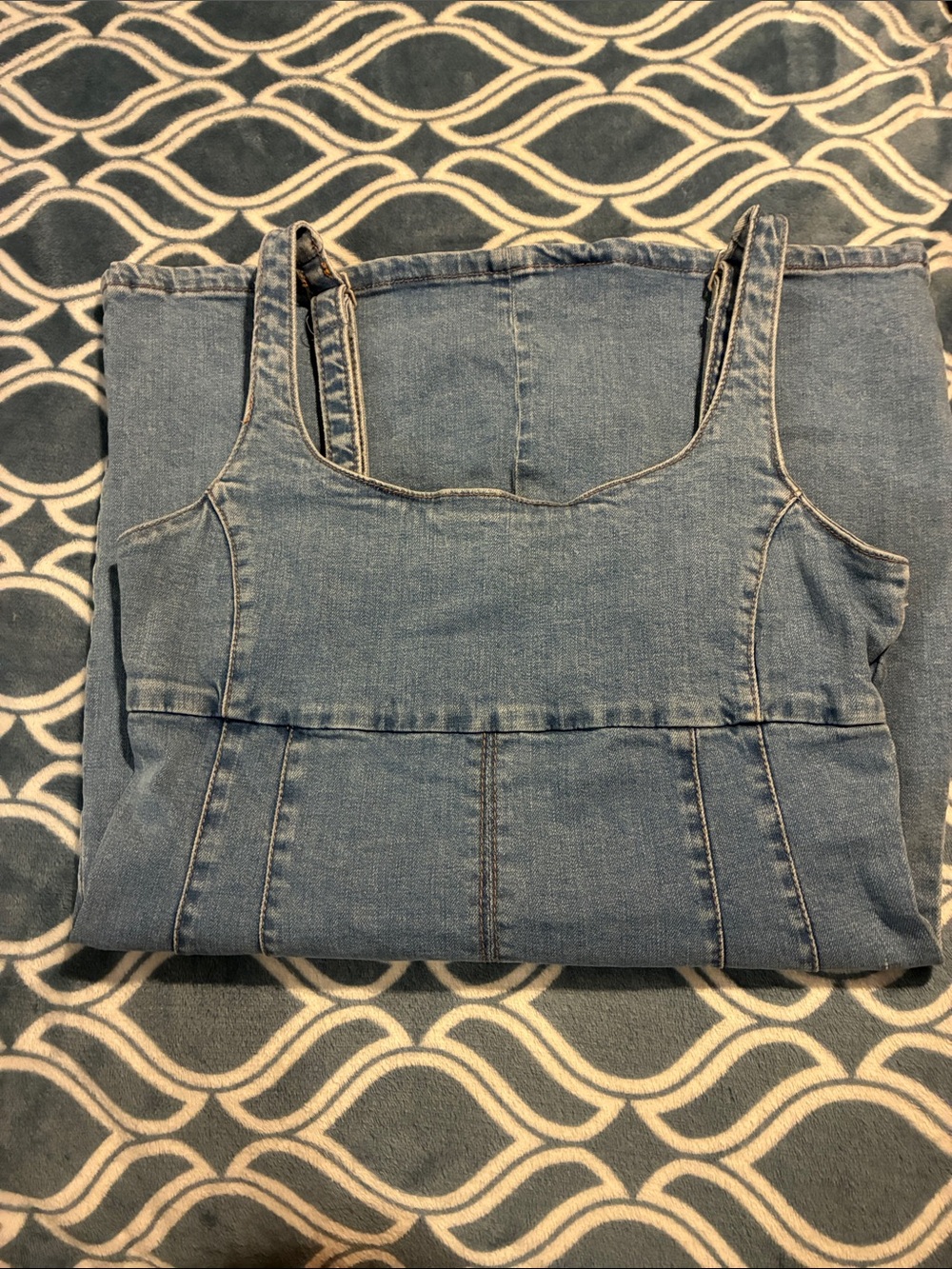 Aeropostale Light Blue Denim Tank Overalls